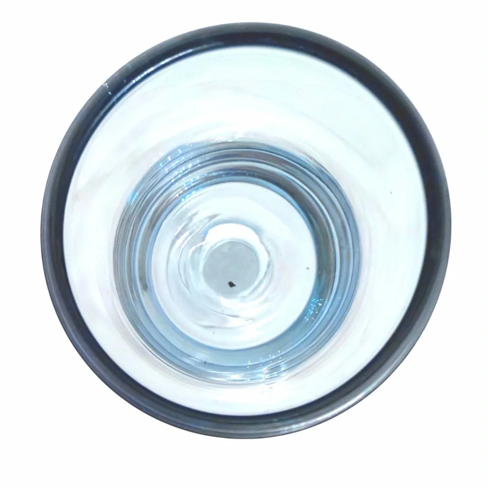 Light Blue Long Stem Liqueur Glass